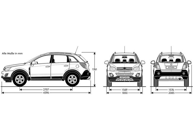 Технические характеристики Opel Antara